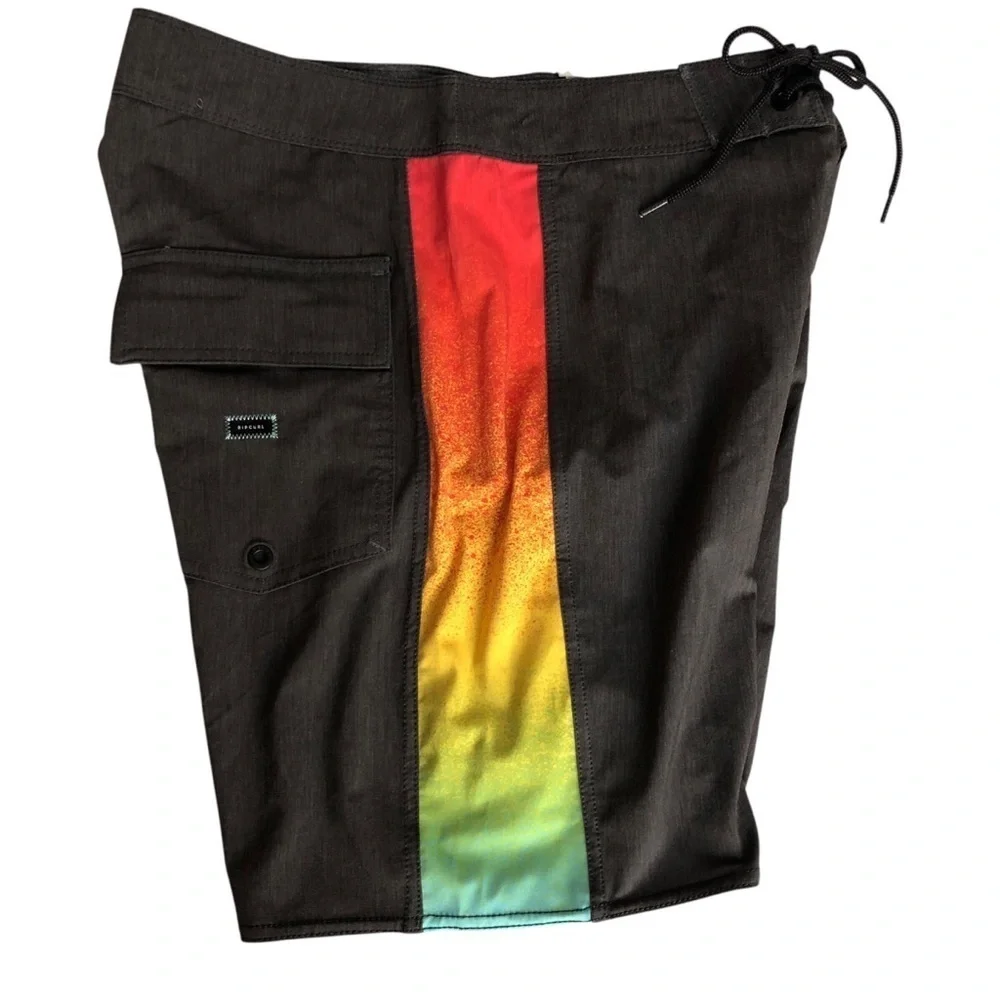 Rip Curl Mirage Owen Double Stitch Black Multicolor Board Shorts 30